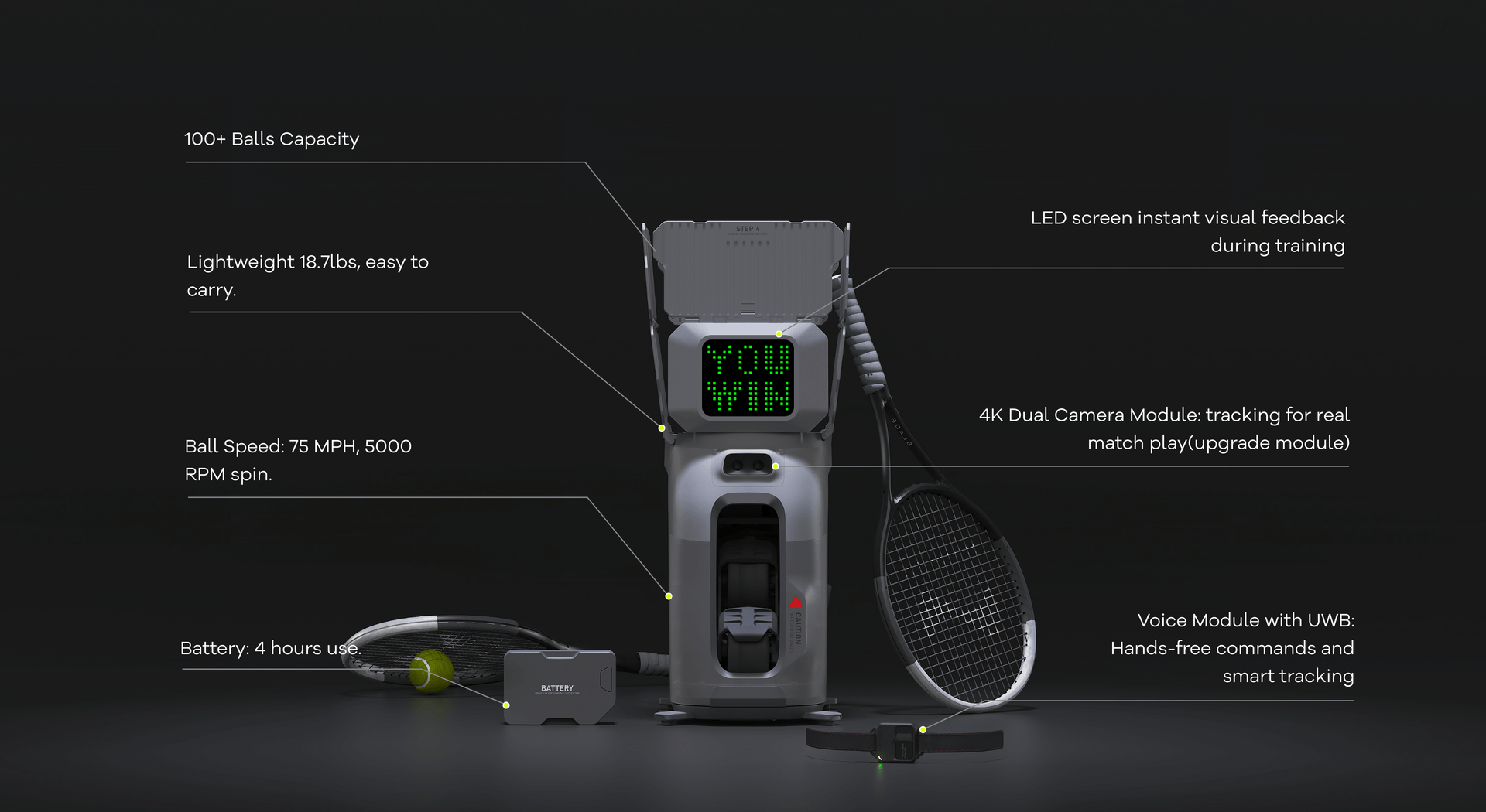 Tenniix technical specifications